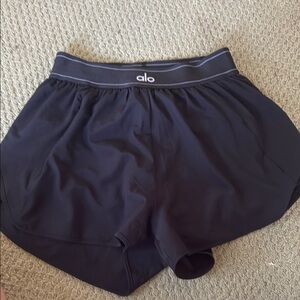 Alo Black Match Point Shorts